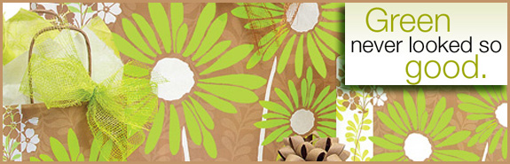 The Painted Daisies Collection features 100% recycled paper bags and more.