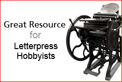 If you are into letterpress printing, you need to visit this site